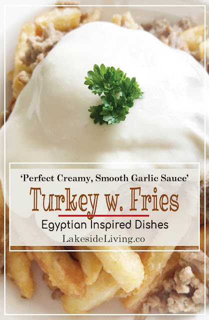 Turkey with Fries and Garlic Sauce Recipe