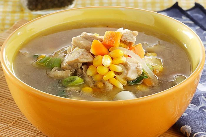Warm Corn Chicken Soup