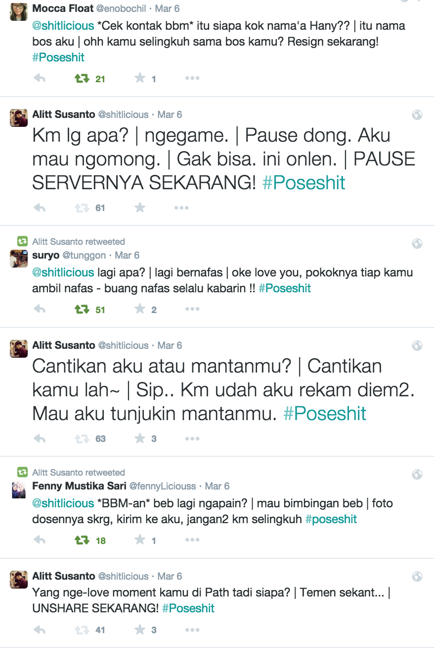 Terlalu Posesif Bikin Poseshit Shitlicious