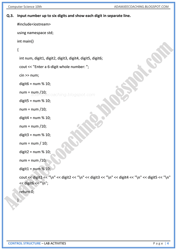 control-structure-lab-activities-computer-science-10th