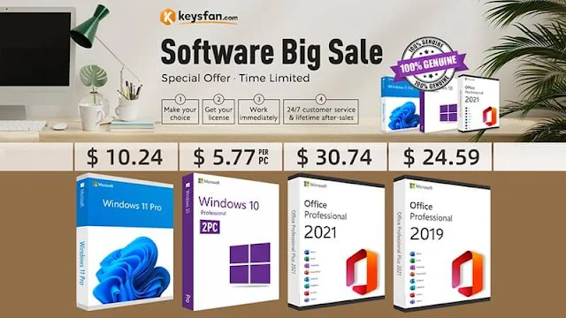 كيف تقوم بشراء windows 10 professionel بأرخص سعر مع Keysfan.com