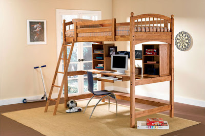 Twin Loft Bed Work Station-460053