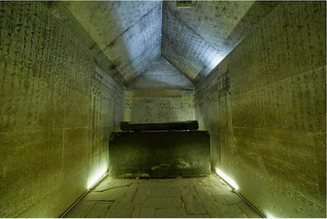 Погребальная камера, обнаруженная в гробнице Унаса