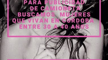 CASTING en CÓRDOBA - ARG: Se buscan MUJERES entre 30 a 40 años para PUBLICIDAD