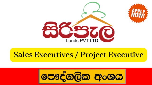 Siripela Lands (Pvt) Ltd/Sales Executives / Project Executive