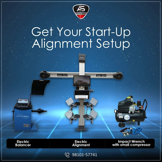 Wheel alignment machine for cars and trucks