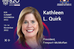 Presiden Freeport McMoRan, Kathleen L. Quirk Bersama Elon Musk Hadiri B20 Summit Indonesia 2022