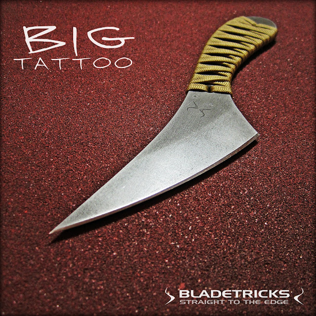 Knife maker hand made EDC Big Tattoo knife