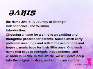 meaning of the name "JANIS"