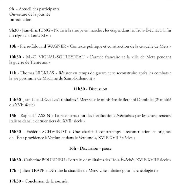 METZ (57) - Journée d'étude "Faire la guerre et se reconstuire" (16 juin 2018)