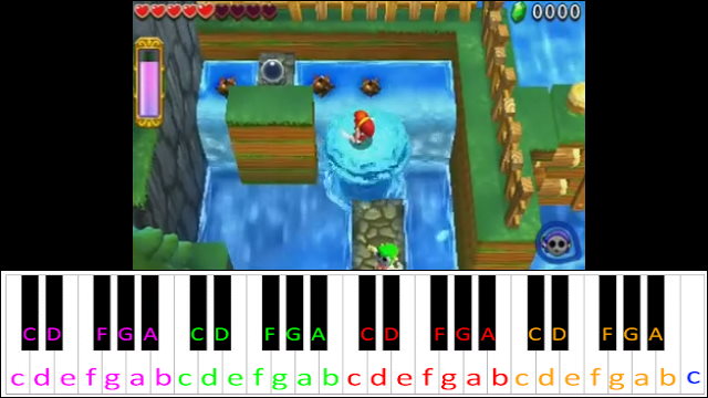 Riverside (The Legend of Zelda: Tri Force Heroes) Piano / Keyboard Easy Letter Notes for Beginners