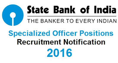 SBI Specialized officer recruitment