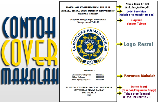 93+ Contoh Cover Makalah Yang Benar Pusat Makalah 