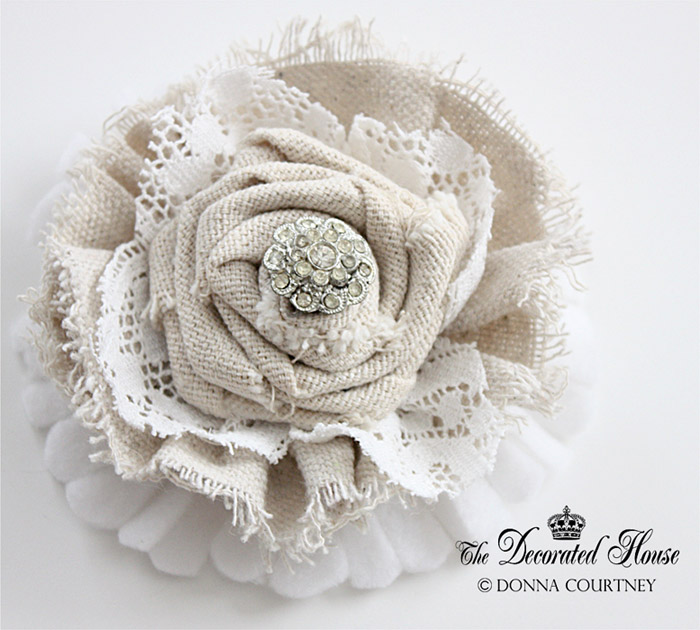 The Decorated House: ~ How to Make Fabric Flowers Continued ...