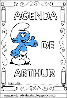 Capa para agenda escolar educação infantil