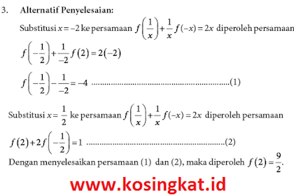 Kunci Jawaban Matematika Kelas 10 Halaman 97, 98 Uji Kompetensi 3.1