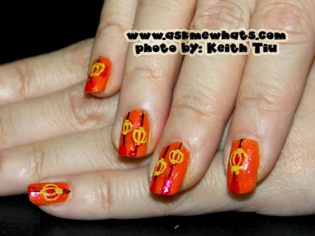 a photo of Chinese New Year Nail Art 