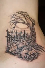 foto de un tatuaje de halloween