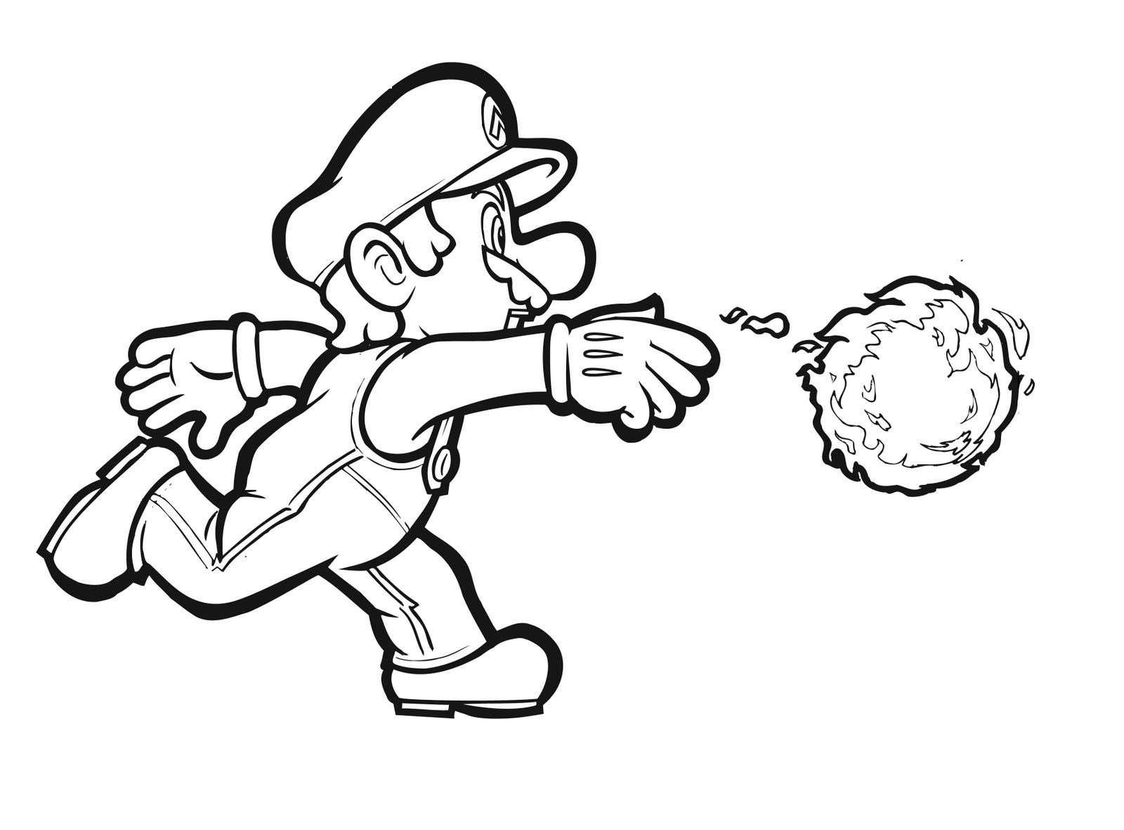 Gallery For Mario Coloring Pages