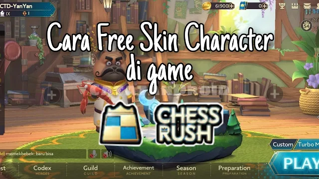 Bagaimana agar punya skin karakter chess rush gratis