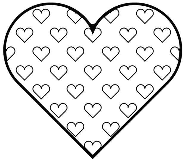 Colouring Pages Hearts  Coloring Pages Hearts And Roses Decimamas