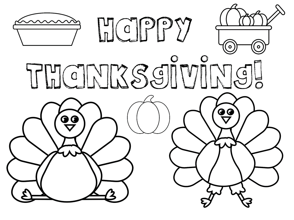 Download Thanksgiving Coloring Pages- Free Printables! - My Mini ...