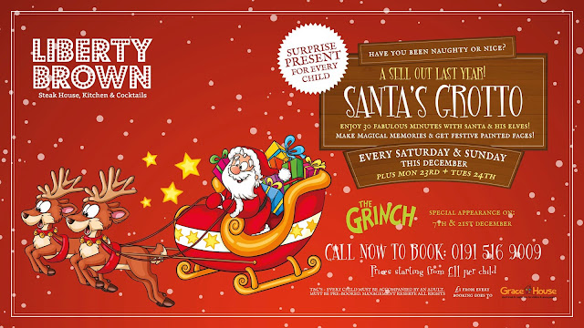 20 Christmas Eve Events for Kids in North East England - Santas Grotto Liberty Brown