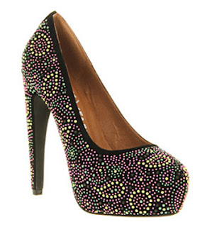 These pretty paisley shoes are made up of a black suede upper and have ...