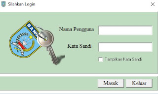 tampilan form login - Source Code Aplikasi DAK Subbag Umum Berbasis Delphi