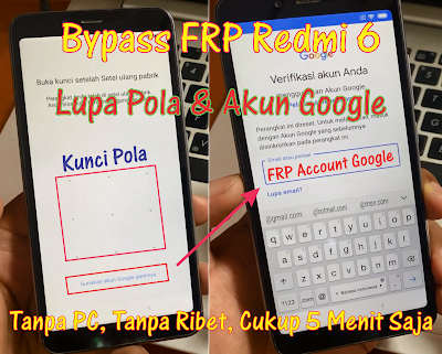 Bypass FRP Xiaomi Redmi 6 Lupa Akun Google Tanpa PC