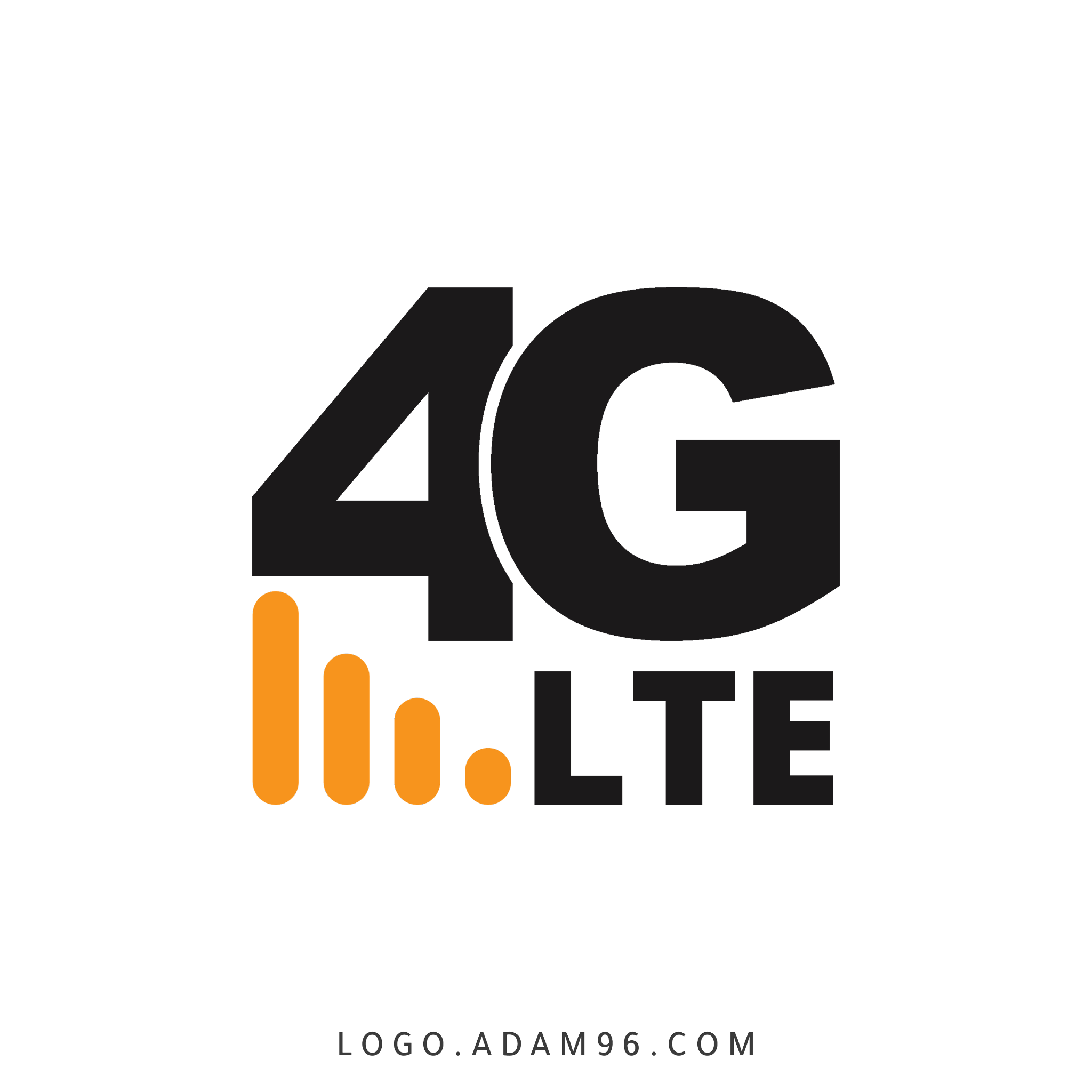 تحميل شعار فور جي لايت LOGO 4G LTE PNG