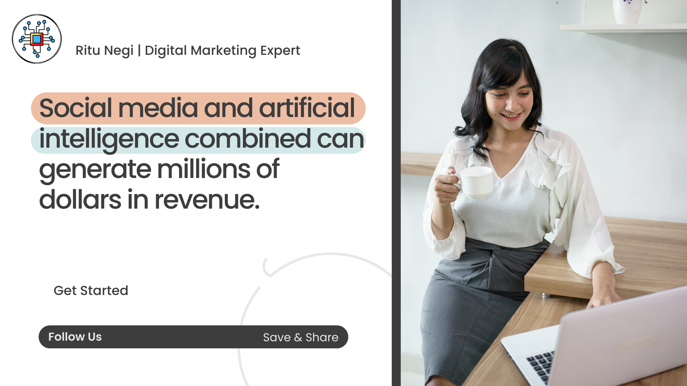 Social media and artificial intelligence combined can generate millions of dollars in revenue.