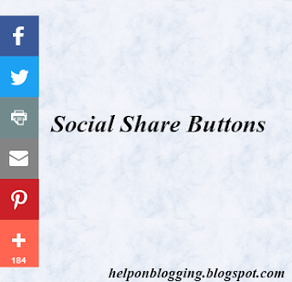  The Social part buttons tin help y'all to larn to a greater extent than traffic from social websites Social Share Buttons widget alongside counters for blogger