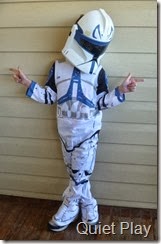 J striking a Commander Rex pose