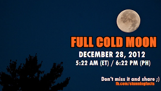 FULL COLD MOON on DECEMBER 28, 2012