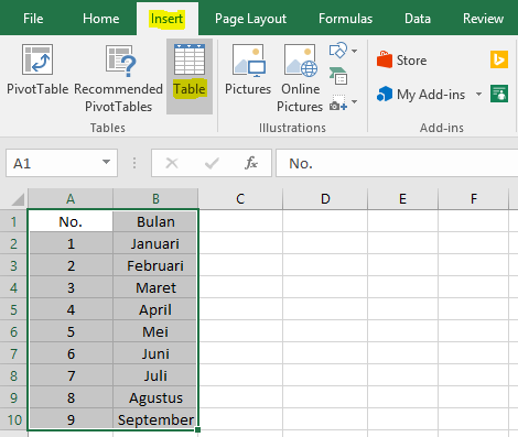Cara Membuat Garis Border Kolom dan Baris Pada Sel Excel Cara Membuat Garis Border Tabel Pada Sel Excel