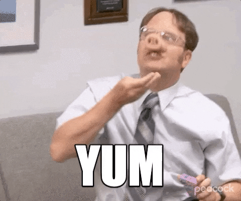 Hungry The Office GIF YUM