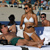 Sylvie Meis in Bikini on the Beach in Miami
