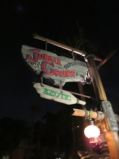 Jungle Cruise Attraction Sign at Night Magic Kingdom Walt Disney World