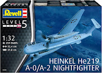 Revell 1/32 HEINKEL He219 A-0/A-2 NIGHTFIGHTER (03928) Color Guide & Paint Conversion Chart