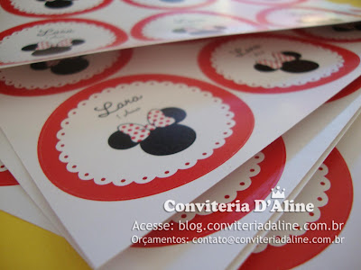 rótulos personalizados minnie