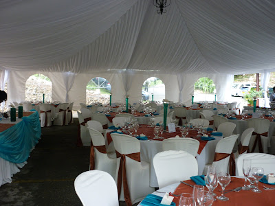 COLORS IvoryTuscany TurquoiseFrappachino and Copper STYLE OF WEDDING 