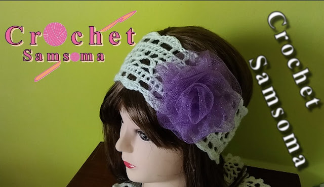 كروشيه بندانة شعر . كروشيه توكه للشعر  . Crochet Tutorial . . crochet bandana . كروشيه  . تعليم الكروشيه للمبتدئين . بالفيديو تعلم الكروشيه  . دروس لتعليم الكروشيه للمبتدئات. crochet samsoma . croc .. crochet headband . كروشيه ربطة شعر . 