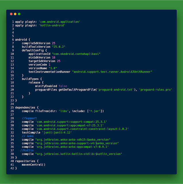 build.gradle(Module:app) Kotlin Android Studio