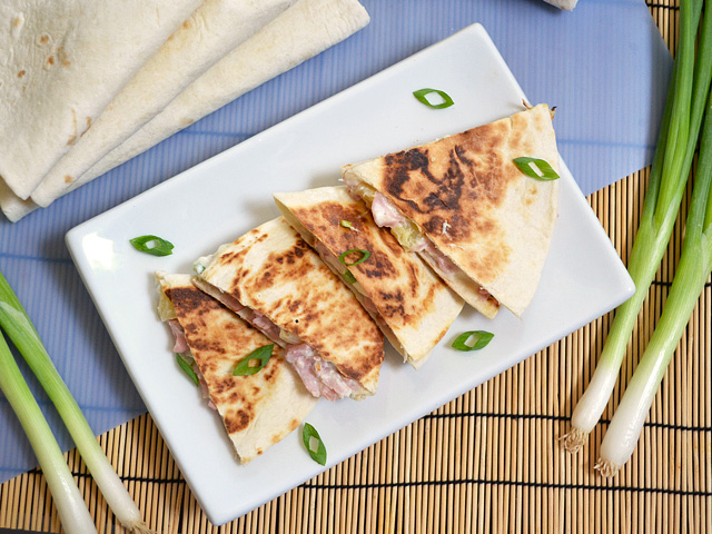 Hawaiian Ham Quesadillas