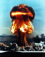 GRABLE-BLUE: Test:Grable; Date:May 25 1953; Operation:Upshot/Knothole; Site:Nevada Test Site (NTS), Area 5; Detonation:Artillery shell airburst, altitude - 500; Yield:15kt; Type:Fission