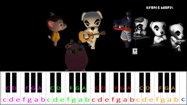 Two Days Ago (Aircheck) - Animal Crossing: New Horizons Piano / Keyboard Easy Letter Notes for Beginners