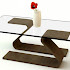 Minimalistic Glass Tables by Adi Fainer