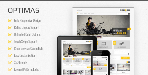 Optimas  - Responsive Multipurpose Template - Corporate Site Templates