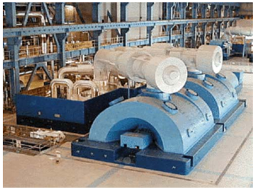 Figure 1.2 1000 MW class steam turbine in a large-capacity power plant. HP inlet steam:   25.1 MPa 600